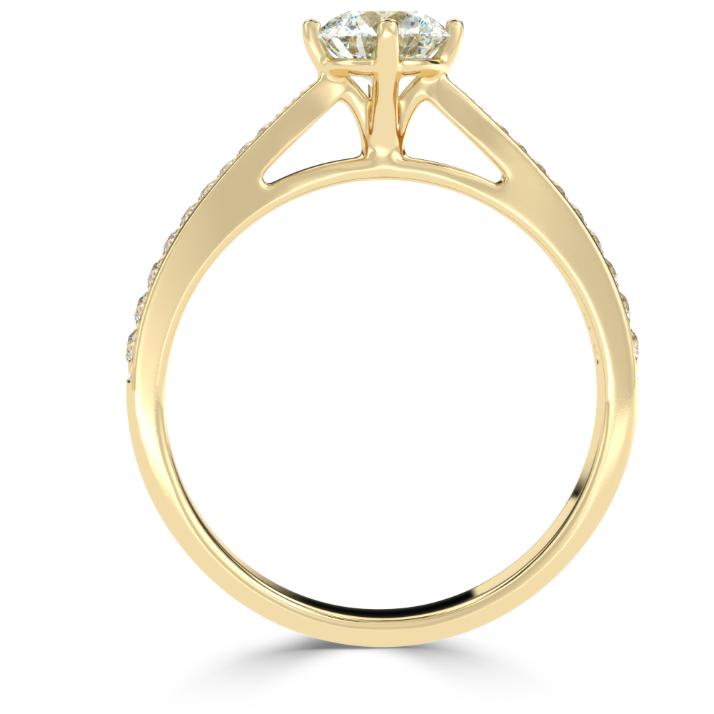 Buy 0.74Ct G VS1 Natural Diamond Ring | SolitaireKart